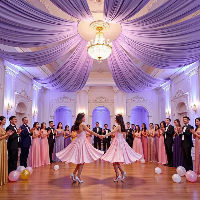 Main image of 4 Panels 5ft(W) x 20ft(H) Light Purple Ceiling Drapes for Wedding Parties 20 FT Extra Long Thick Polyester Wrinkle-Free Lavneder Drapery Tent Canopy for Birthday Party Ceremony Stage Swag