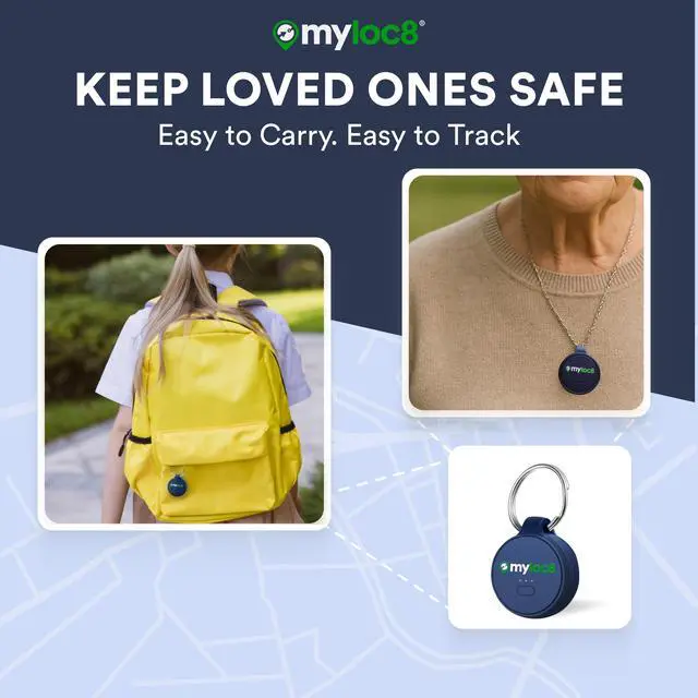 Alt view image 4 of 4 - GPS Tracker for Kids with SOS Button Real Time Tracking Device for Kids, Backpack, Keys - Smart Alerts - Long Battery Life Locator Tag Android & iOS Compatible (12-Mo Subscription Included)