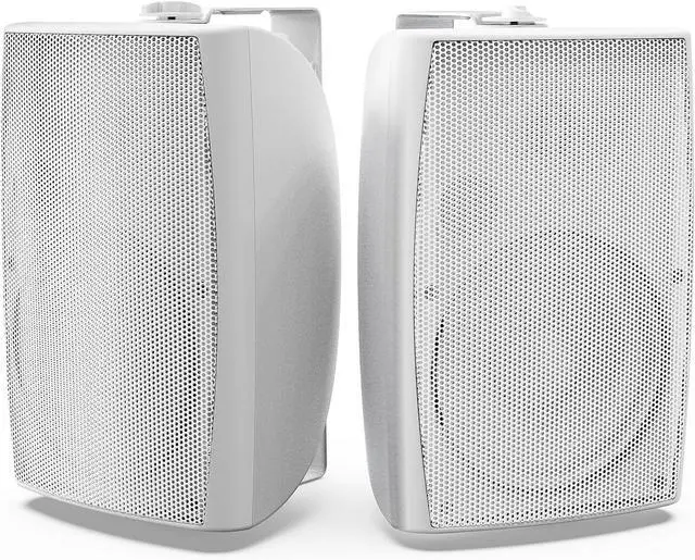 Main image of 8 Inch 600W Outdoor Speakers Passive Waterproof Wired with Powerful Bass, Wall Mount Durable Loud Sound System | Ideal for Large Spaces: Commercial Areas, Spacious Backyards, Auditorium (White)