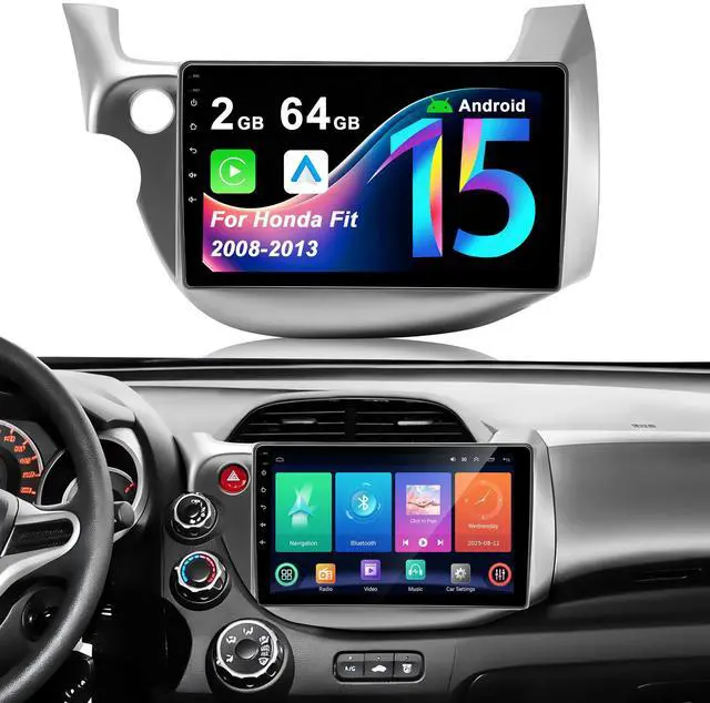Main image of Car Radio Stereo for Honda Fit 2008-2013: Upgrade Android 15 64GB 10.1" 1280*720 Touchscreen Head Unit - Wireless CarPlay & Android Auto Bluetooth WiFi GPS MirrorLink FM 36EQ SWC 1080P Backup Camera