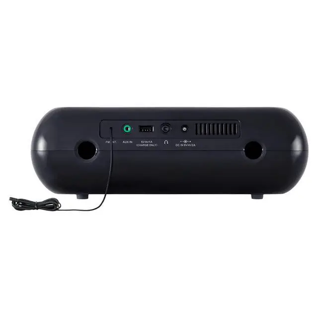 Alt view image 3 of 5 - Sangean RCR-20 AM/FM Clock Radio with Bluetooth, Aux-in, USB Phone Charging, Digital Tuning, Battery Backup, Black