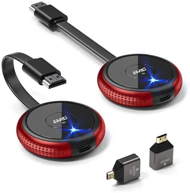 Main image of Wireless HDMI Transmitter and Receiver Kit 4K, Casting 2.4/5GHz Stable Video/Audio to Monitor, Projector, HDTV, Wireless HDMI Extender 165FT/50M Long Range for Laptop, PC, Camera, Blu-ray, PS5