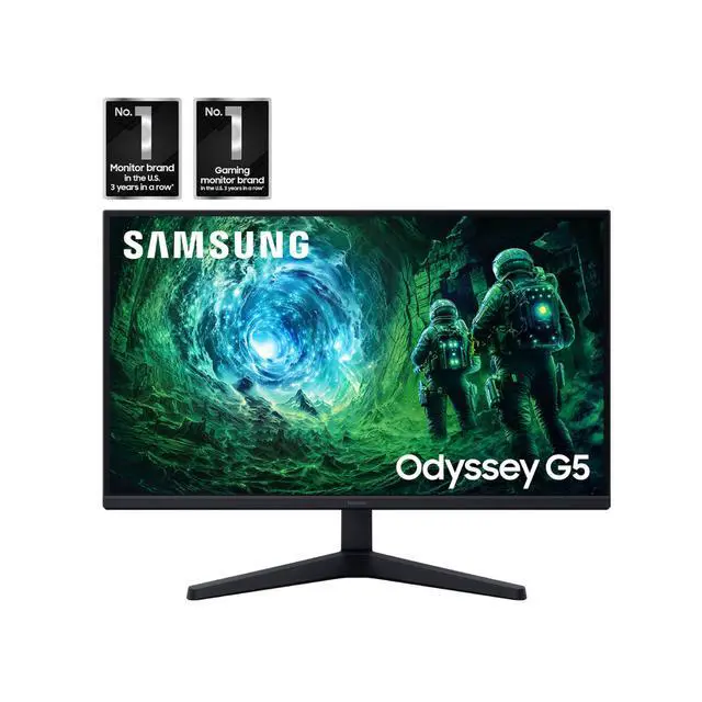 Alt view image 2 of 4 - 27 Odyssey G5 G53F QHD Resolution Gaming Monitor, HDR10, 200Hz Refresh Rate, IPS Panel, AMD FreeSync Premium, Black Equalizer, Auto Source Switch, LS27FG53DENXZA