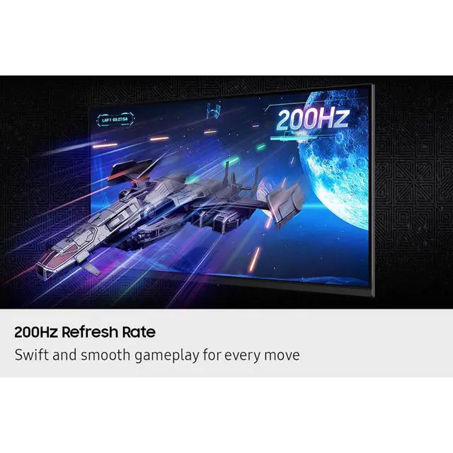 Alt view image 4 of 4 - 27 Odyssey G5 G53F QHD Resolution Gaming Monitor, HDR10, 200Hz Refresh Rate, IPS Panel, AMD FreeSync Premium, Black Equalizer, Auto Source Switch, LS27FG53DENXZA