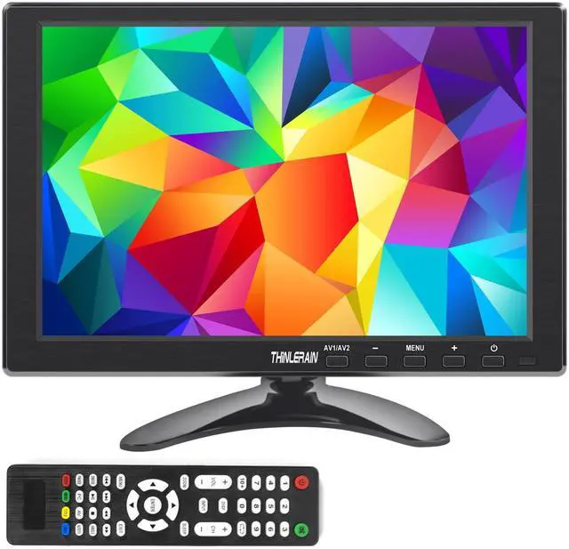 Main image of 10.1 Inch Small Computer Monitor, 1920x1200 Mini PC Display with HDMI VGA AV BNC USB Intput, Built-in Speakers, VESA, Remote Control