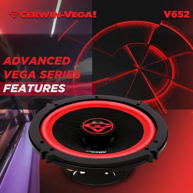 Alt view image 6 of 6 - V652 Vega 2-Way 6.5 Inch 360 Watts 2 Ohm Coaxial Full Range Speakers
