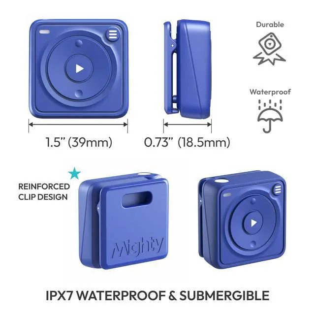 Alt view image 3 of 4 - Wave Waterproof IPX7 Amazon Music Player - Includes Waterproof Wired Headphones - Perfect for Swimming with Music