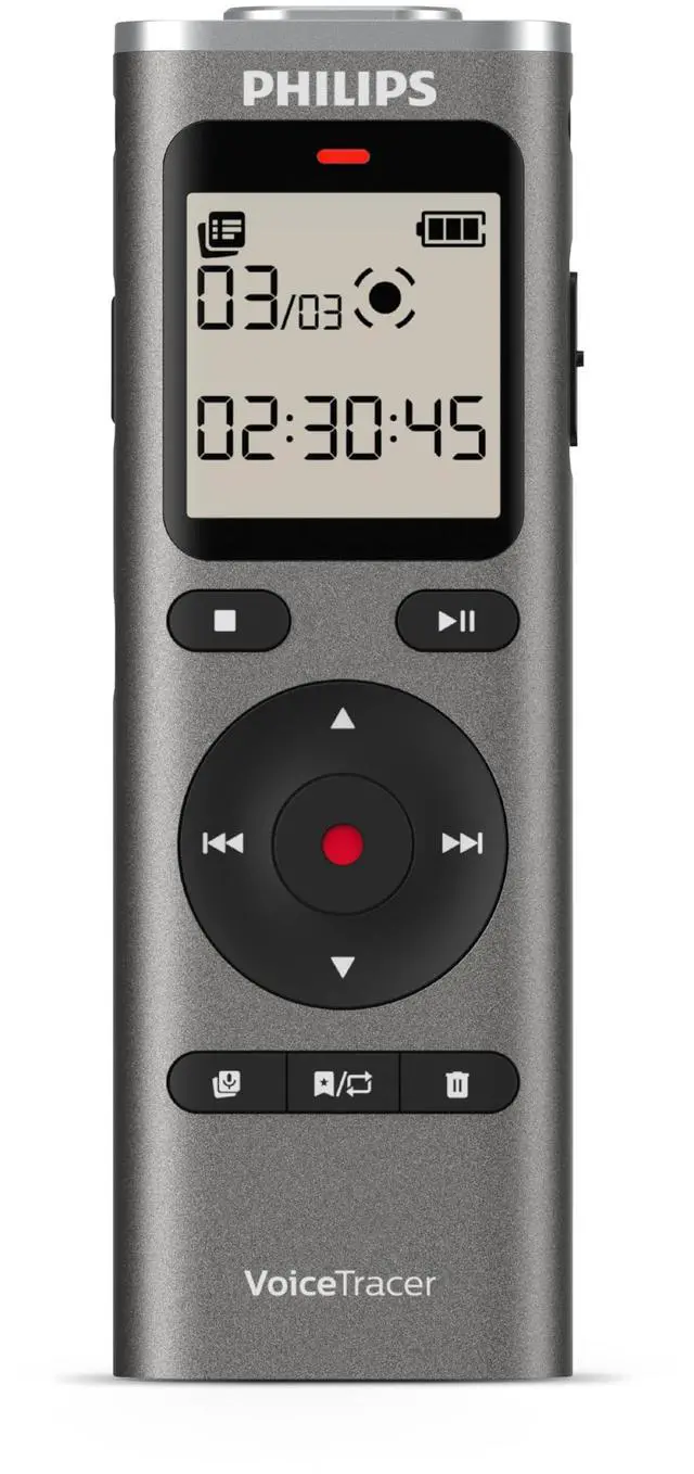 Main image of DVT1170 VoiceTracer, Audio Recorder, 8GB, Micro SD Card Slot, 360° Microphone for Excellent Sound