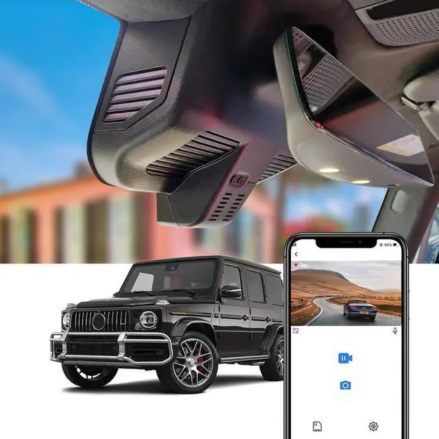 Main image of 4K Dash Cam Suitable for Mercedes-Benz G-Class 2019-2024 G550 (HD2-6166, with 10 Vents) W463, OEM Look, UHD 2160P Video, Loop Recording, Built-in WiFi & APP, G-Sensor, Plug & Play, 64GB Card