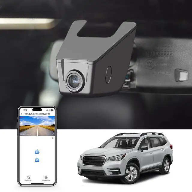 Main image of 4K Dash Cam Custom fit for Subaru Ascent 2019 2020 2021 2022 (Model A),Limited Onyx Edition Premium Touring etc, Integrated OEM Look, UHD 2160P Video, App & WiFi, 64GB Card