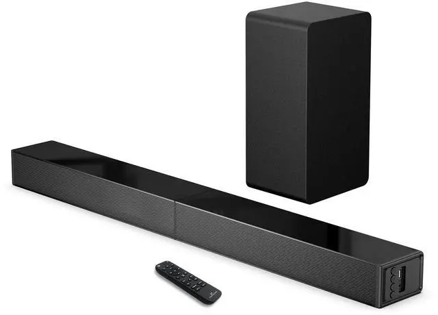 Main image of 2.1 CH Sound Bar with Subwoofer, 31" Soundbar for Smart TV with HDMI, Optical, AUX, Bluetooth, USB - Surround Sound System