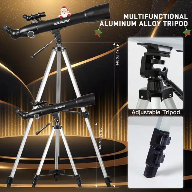 Alt view image 5 of 6 - Telescopes for Adults High Powered, 700x90mm AZ Astronomical Professional Refractor Telescope for Beginners Astronomy with Advanced Eyepieces, Cool Astronomy for Christmas, Black