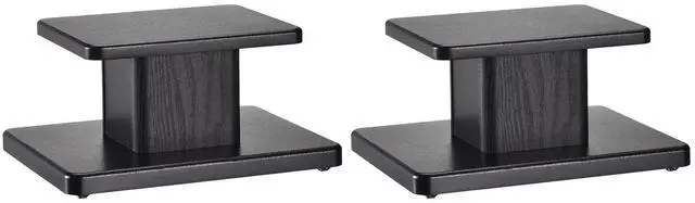 Main image of Wood Speaker Stands, 2 Pack 5.9 Inch (15cm) Universal Speaker Stand Hollowed Bases Enhanced Audio Listening for Home Theaters Cinema