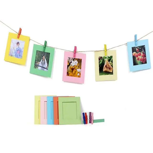 Alt view image 6 of 6 - 3X Instax Square Instant Film (60 Exposures) + Hanging Photo Frames for Square Film Assorted Colors Deluxe Accessory Bundle