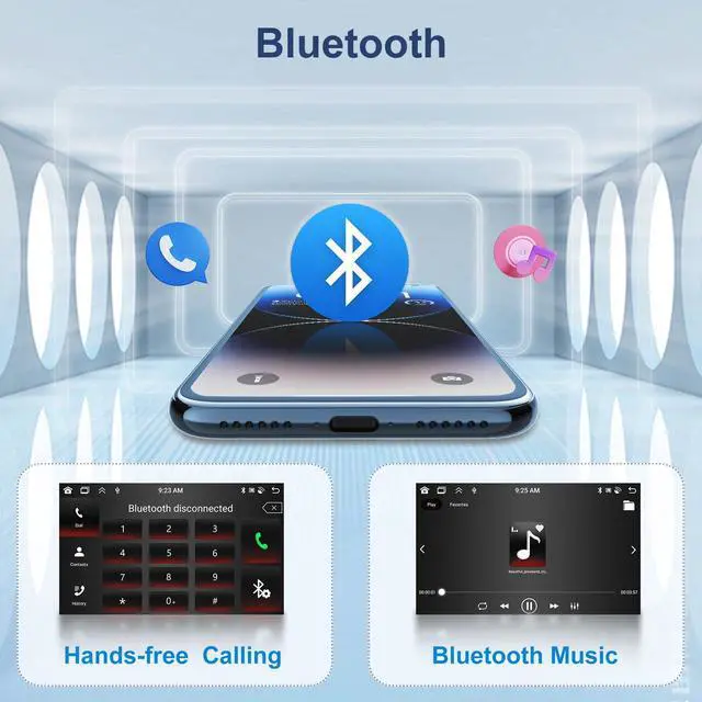 Alt view image 5 of 6 - 2+64G- for Ford Explorer 2005-2010 Car Radio with Wireless Carplay/Android Auto,Android Car Stereo 10.1 Inch Touch Screen GPS Navigation WiFi Bluetooth FM/RDS Mirror Link SWC Backup Camera