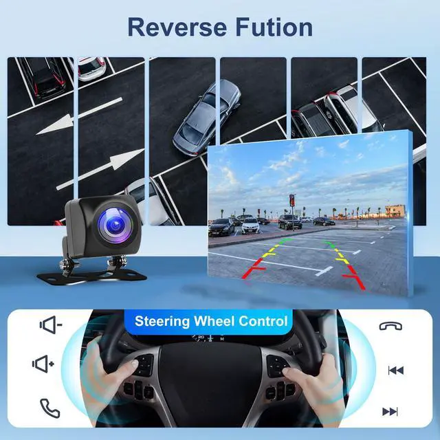 Alt view image 6 of 6 - 2+64G- for Ford Explorer 2005-2010 Car Radio with Wireless Carplay/Android Auto,Android Car Stereo 10.1 Inch Touch Screen GPS Navigation WiFi Bluetooth FM/RDS Mirror Link SWC Backup Camera