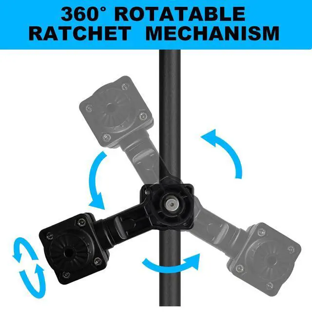 Alt view image 5 of 6 - Transducer Pole Mount for Lowrance ActiveTarget 2, 0 Degree Live Sonar Mount, Corrosion-Resistant for Saltwater Use, Quick & Easy Angle Adjustment
