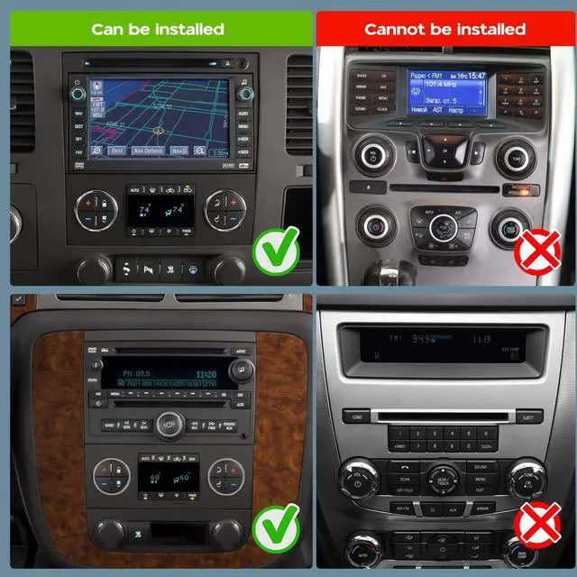 Alt view image 6 of 6 - Android 14 Double Din Car Stereo Radio for Chevrolet Traverse 2009-2014,7" Touchscreen Car Radio w/Wireless Carplay Android Auto GPS WiFi Bluetooth RDS DSP SWC Mic Backup Camera