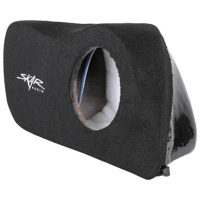 Alt view image 2 of 6 - Single 8" Sealed Subwoofer Enclosure Compatible with 2017-2021 Honda Civic Hatchback Sport Vehicles