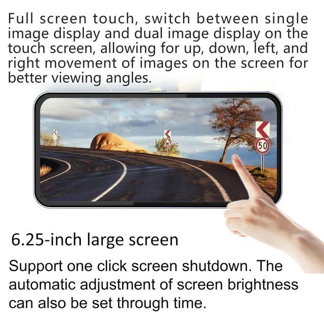 Alt view image 3 of 6 - car Blind spot Camera and car Blind spot Display System, Blind spot Driving Recorder, Blind spot Assistance, Blind spot Monitoring BSM, Camera Monitoring System CMS, HD Night Vision