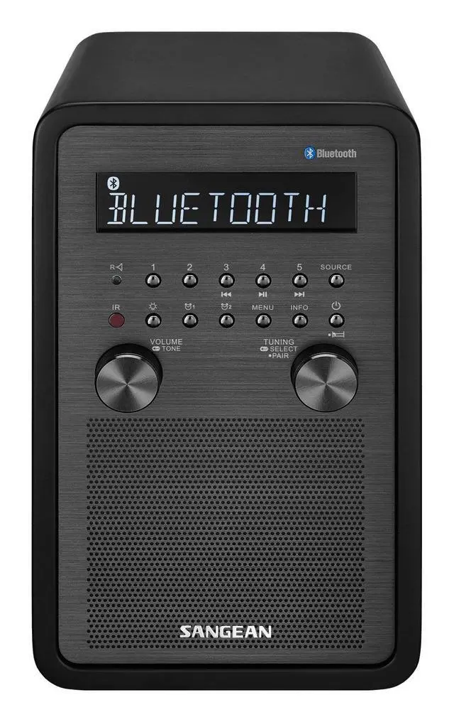 Alt view image 2 of 4 - WR-50 AM/FM-RBDS/Bluetooth Wood Cabinet Table Top Radio Black