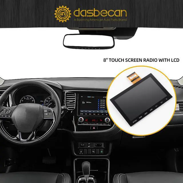 Alt view image 6 of 6 - 8" Touch Digitizer LCD Screen Radio Compatible with 2020 2021 2022 Mitsubishi Outlander Replaces 8740A103 8740A098