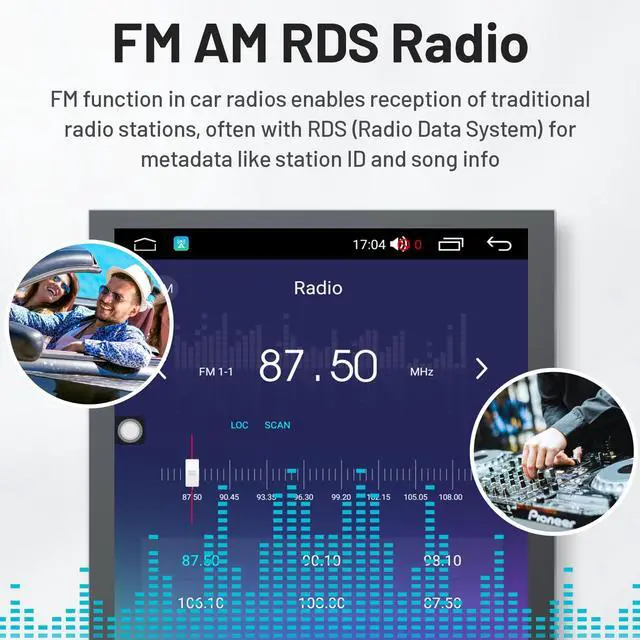 Alt view image 6 of 6 - 8 Core 4GRAM 64GB Car Radio for Jeep Grand Cherokee 2014 2015 2016 2017 WK2: Android 13 Car Stereo Carplay Android Auto, 9.7" Touch Screen 5GWiFi GPS Navigation Backup Camera DSP FM/AM Radio SWC