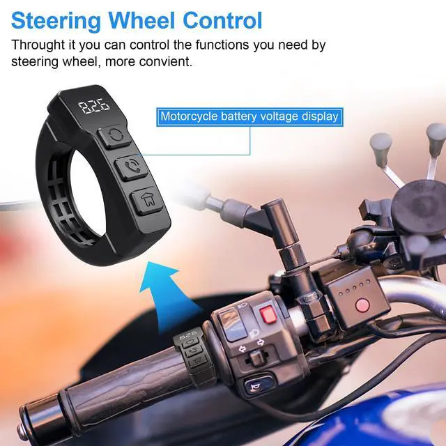 Alt view image 4 of 6 - Premium Motorcycle Dash Cam DVR: Wireless Motorcycle Carplay & Android Auto, TPMS, 1080P HD Dash Cam Front and Rear, 5.5" Touch Screen, Bluetooth, Waterproof, 128GB TF Card, Siri & Google Voice