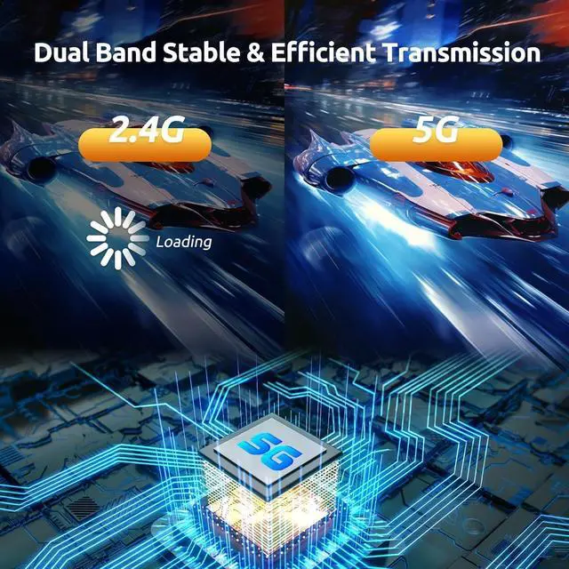 Alt view image 6 of 6 - Wireless HDMI Transmitter and 2 Receivers 382FT/100M, 2.4G+5G Plug & Play Wireless HDMI Extender Kit 4K Decode for Video and Audio to Monitor from Laptop