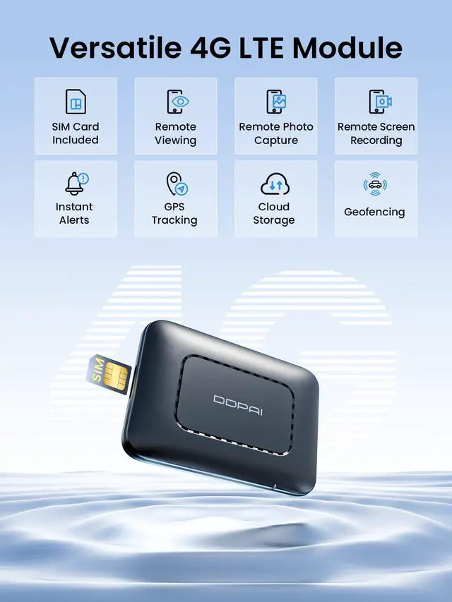 Alt view image 2 of 6 - 4G LTE Module with SIM Card for Dash Cam Z60, Z90 Master, Z90 Pro, Z60 Pro, N5 Dual 2026, Z50 Pro, Remote Monitoring, Geofencing, Cloud Storage, Low Voltage Protection, Hardwire Kit Included