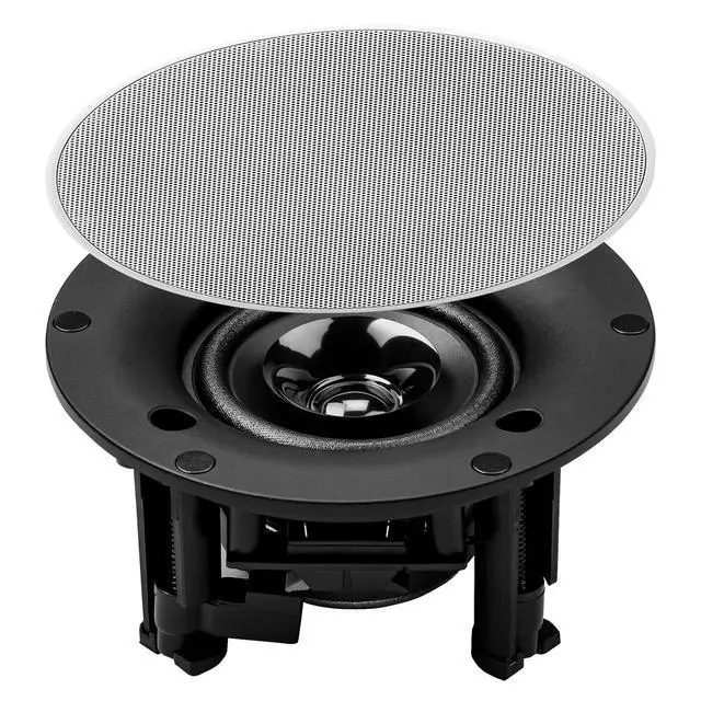 Alt view image 4 of 6 - 3" in Ceiling Speaker Pair 60W, Trimless Magnetic Grill, Paintable Grille ACE400