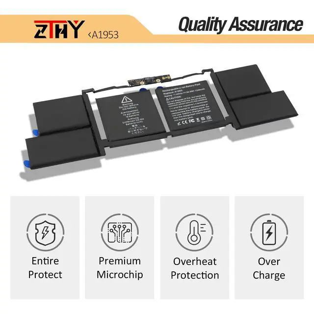 Alt view image 4 of 6 - A1990 A1953 Laptop Battery for MacBook Pro 15" Touch Bar A1990 EMC 3215 3359 BTO CTO Mid 2018 2019 MV902LL/A MV912LL/A MV922LL/A MV932LL/A MV942LL/A MV952LL/A MV962LL/A MV972LL/A MV902B/A MV912B/A
