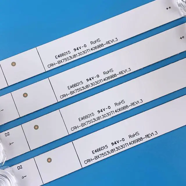 Alt view image 4 of 6 - 14 Pieces Led Backlight Strips for 75'' TV SVH750A76 75A6G 75R6E3 75E3D 75H78G 75H6570G 75H6510G HD750S3U81-TAB1