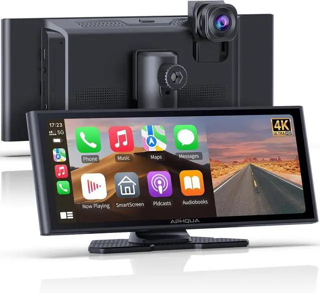 Main image of Carplay Screen for Car, 10.26" Wireless Car Play for Apple Carplay & Android Auto,4K Dash Cam,1080p Backup Camera DVR,Car Audio Receivers GPS Navigation Mirror Link, Bluetooth,FM, Siri