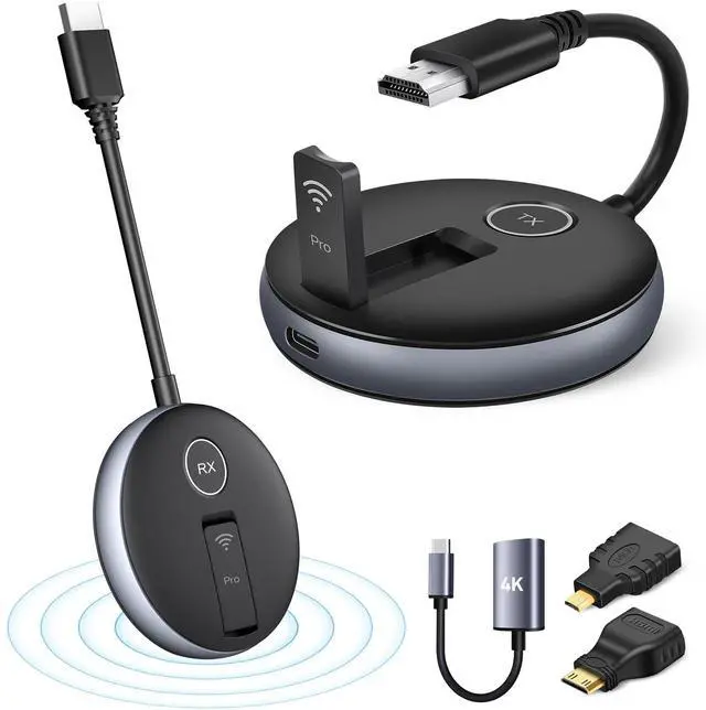 Main image of Wireless HDMI G9R PRO Transmitter and Receiver- Wirelessly Multi-TV Expansion, Plug & Play Extender Kit, 2.4G/5G @60Hz 50M/165FT- Streaming Video to HDTV/Monitor from Laptop/PC