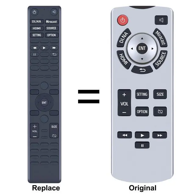 Alt view image 2 of 6 - Replacement Remote Control Compatible with 2021-2023 Toyota Sienna Rear Seat Entertainment DVD 86170-45050 86170-08040