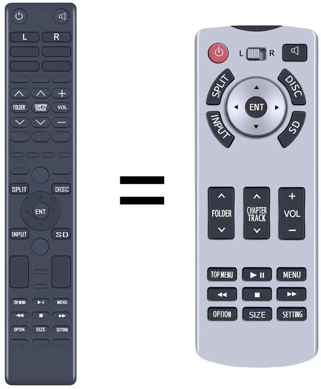 Main image of New 86170-45030 Replacement Remote Control fit for 2015-2017 Toyota Sienna Rear DVD Entertainment System 8617045030R 8617045030L 86170-45030