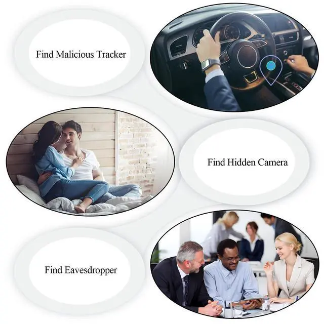 Alt view image 6 of 6 - Camera Detectors, GPS Tracker Detector for Car Listening Device Detector, RF Bug Detector Electronic Sweeper Hidden Camera Finder Safety Protectors for Travel