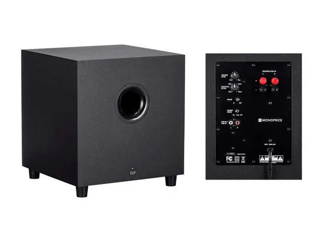Alt view image 5 of 6 - Premium 5.1.2 Channel Immersive Home Theater System - With 8 Inch 200 Watt Subwoofer, Black