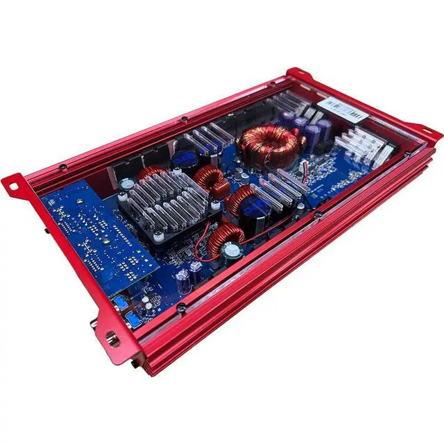 Alt view image 2 of 4 - JP234 RED | 2000W 4-Channel Class D Car Audio Amplifier, 234W x 4 @ 14.4V - 4 ohms, 334W x 4 @ 14.4V - 2 ohms, Multi-Speaker System