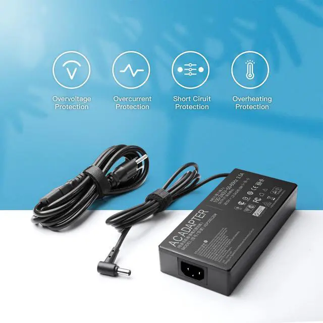 Alt view image 6 of 6 - 240W 6.0×3.7mm Charger for ASUS ROG Zephyrus, ADP-240EB B A20-240P1A | 240w asus rog zephyrus charger ADP-240EB B ac power adapter asus m16 gu603hm s15 gx502 power supply