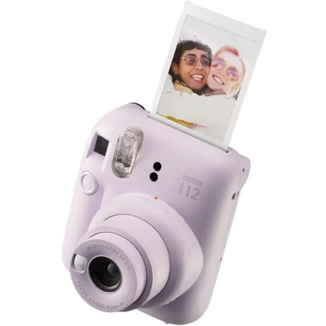 Alt view image 6 of 6 - INSTAX Mini 12 Instant Film Camera | Lilac Purple Bundled with Instax Accessory Bundle + Cleaning Cloth (8 Items)