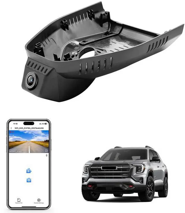 Main image of 4K Dash Cam for GMC Terrain 2025 2026(Model C), SL SLE SLT AT4 Denali,Free App & WiFi, GPS, 64GB Card