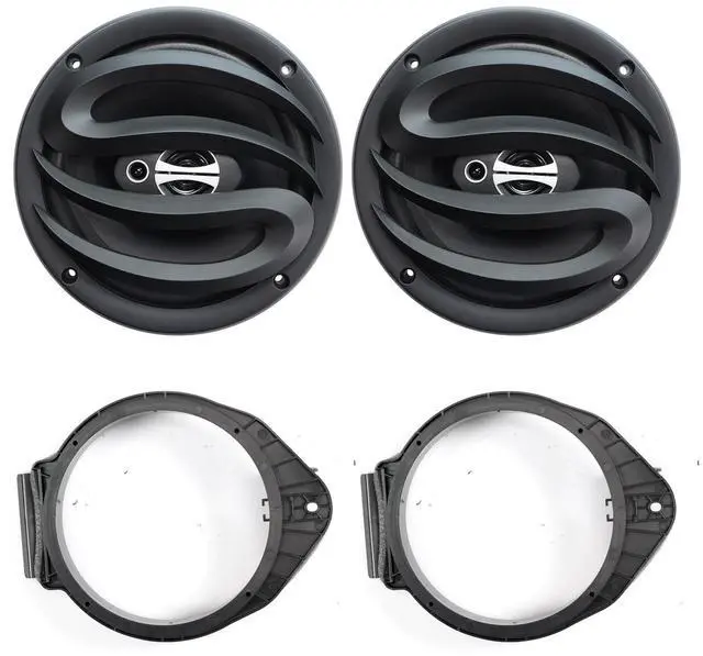 Main image of 6.5" 3-Way Car Audio Door Speakers(Pair)for Chevrolet Silverado/Colorado/GMC Sierra/Canyon/Yukon 2014-2024,Max Power 350 Watts,with Adapters and Harness,Enhanced Sound,Car Audio Speaker Upgrade kit