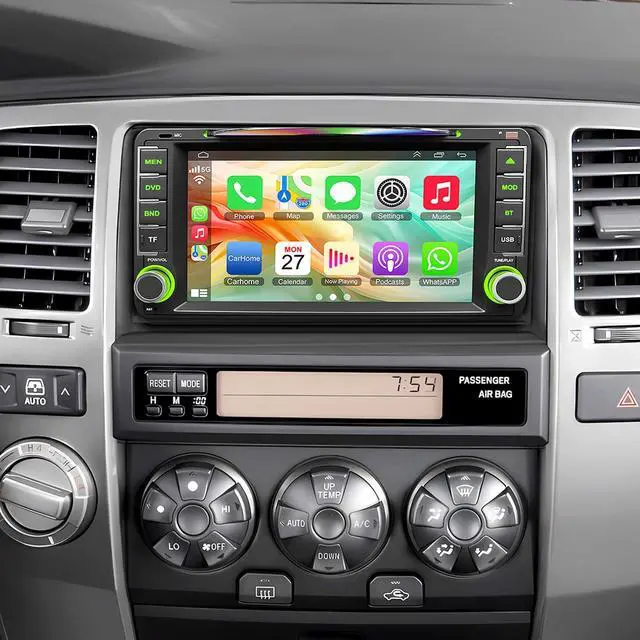 Main image of 7-Inch Car Stereo with CD/DVD Player for Toyota 4Runner (2003-2009), Tundra (2003-2006), Sequoia (2003-2007), CarPlay & Android Auto, Bluetooth, FM Radio