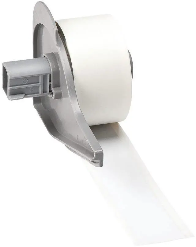 Main image of All Weather Permanent Adhesive Vinyl Label Tape for M710 and BMP71 Printers - 1" x 50', White. M7C-1000-595-WT