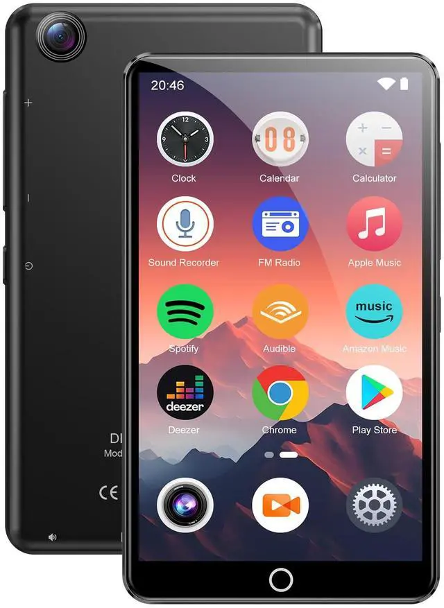 Main image of 80GB MP3 Player with Bluetooth&WiFi, 4.0'' IPS Touch Screen MP4 Players, Android Music Player Built-in Camera, Speaker, Support Spotify, Amazon Music, Deezer, Audible, FM Radio, Expandable Up to 1TB