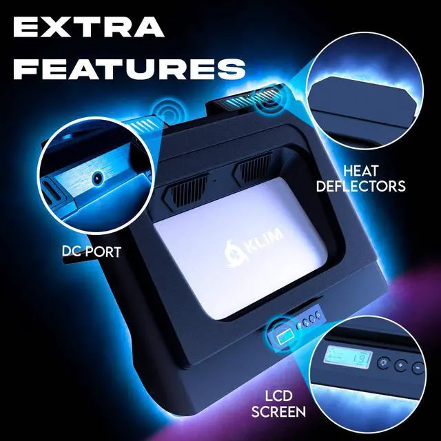 Alt view image 6 of 6 - Everest Plus Gaming Laptop Cooling Pad - 6300 RPM Turbo Fan Cooler | Powerful DC cooling pad with dual turbo fans, RGB lighting, sealed foam design, cools fast. Fits 11-17.3in laptops