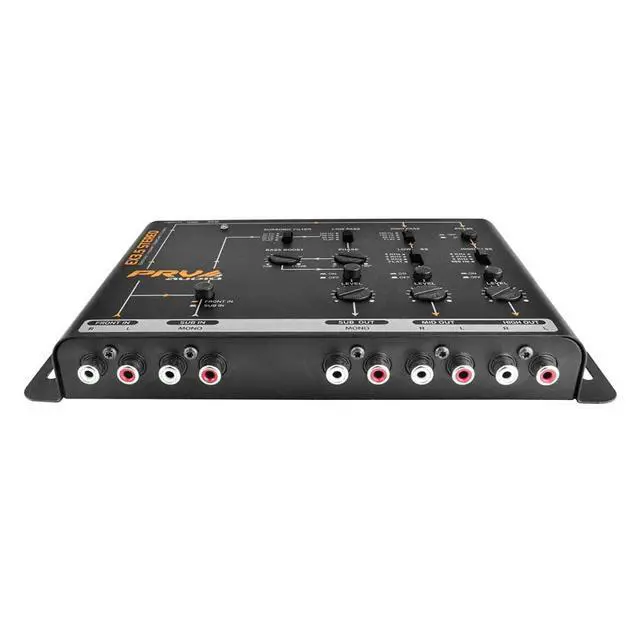 Alt view image 2 of 4 - Crossover Car Audio EX3.5 Stereo 3 Way or 2 Way Electronic Crossover 9 Volts, 4 in 6 Out RCA Channels Car Sound Processor
