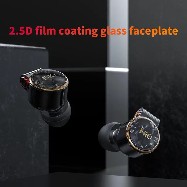 Alt view image 6 of 6 - FD3 Earphones in-Ear Earbuds High Resolution 1DD Bass Heavy MMCX Connector (Black)